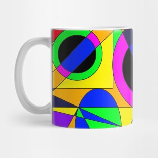 colorful abstract emoji face Mug